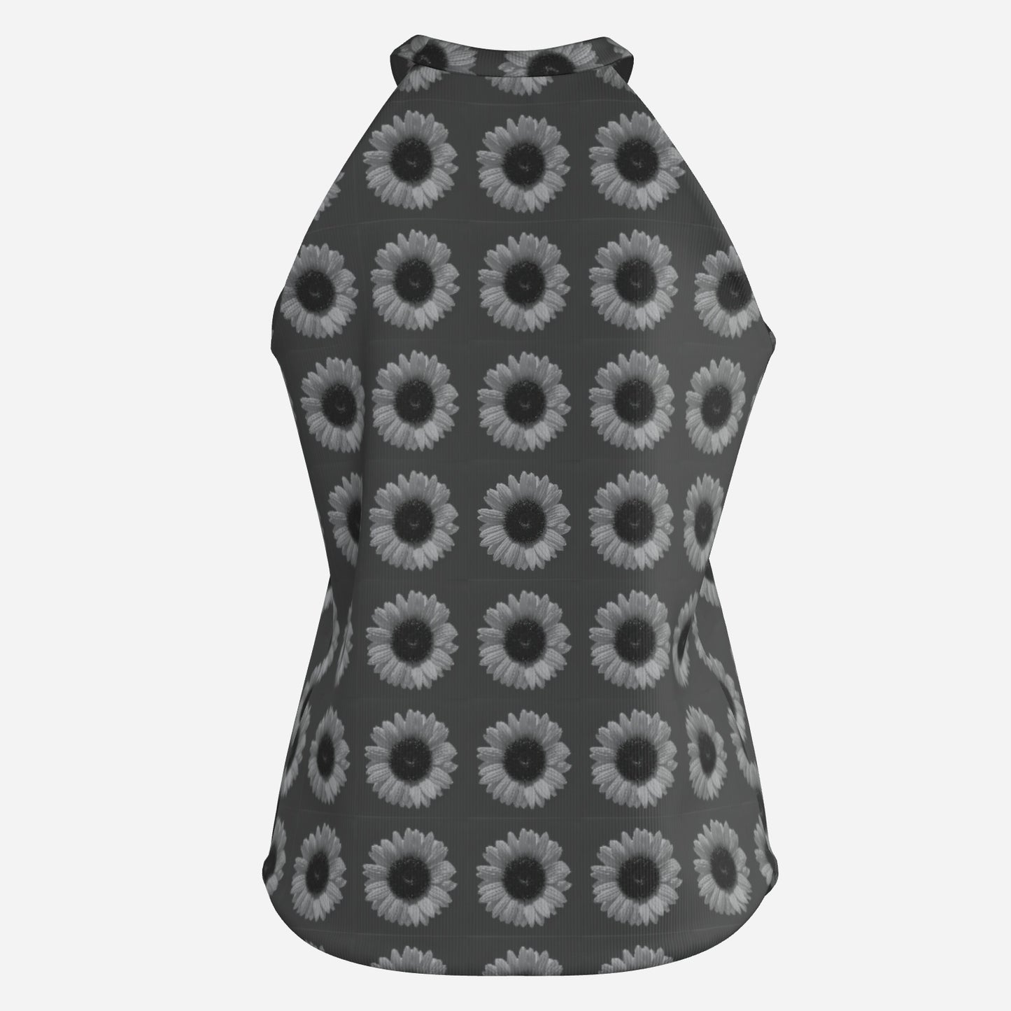 All-Over Print Women's Halter Neck Tank Top-Imitation Cotton 170 GSM