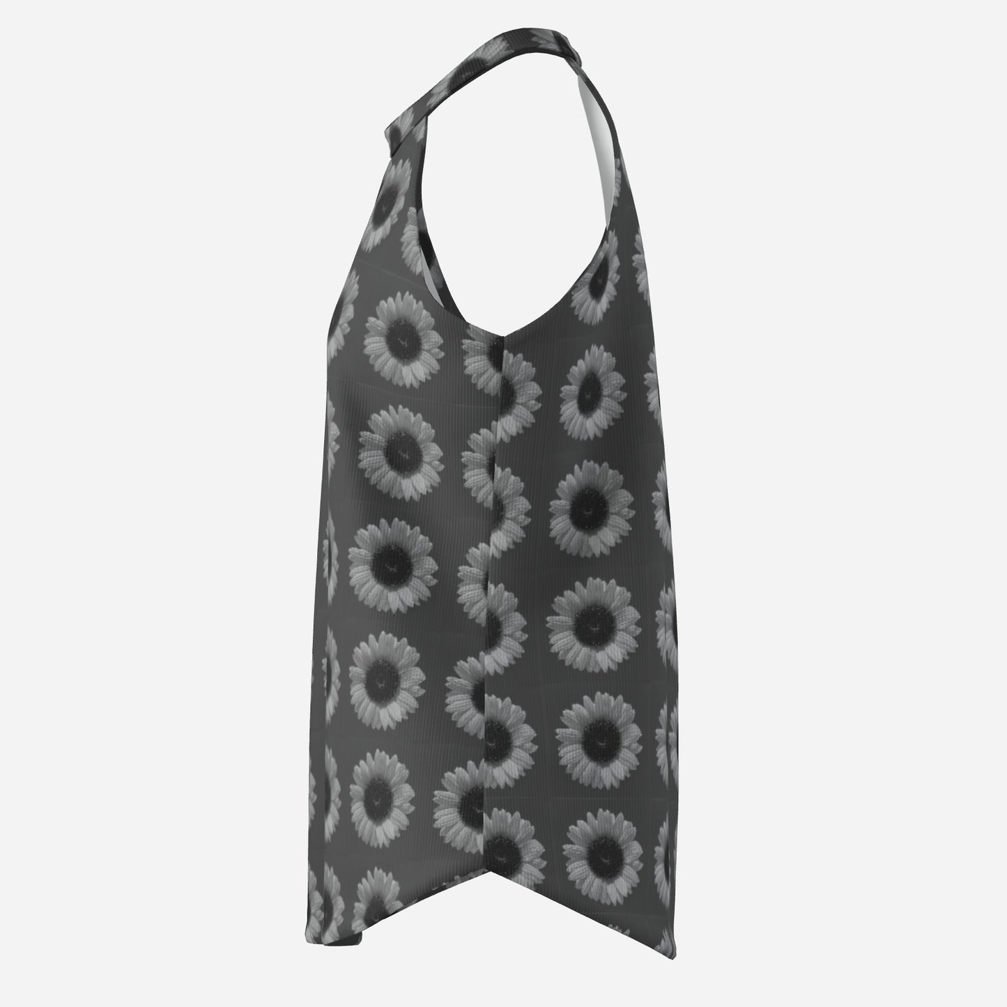 All-Over Print Women's Halter Neck Tank Top-Imitation Cotton 170 GSM