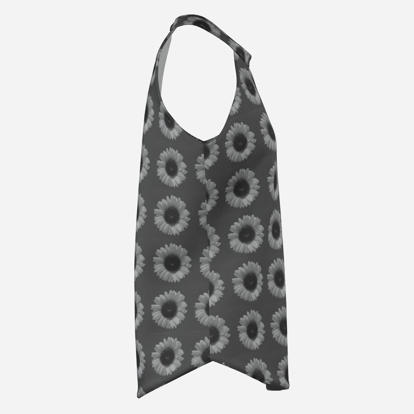All-Over Print Women's Halter Neck Tank Top-Imitation Cotton 170 GSM