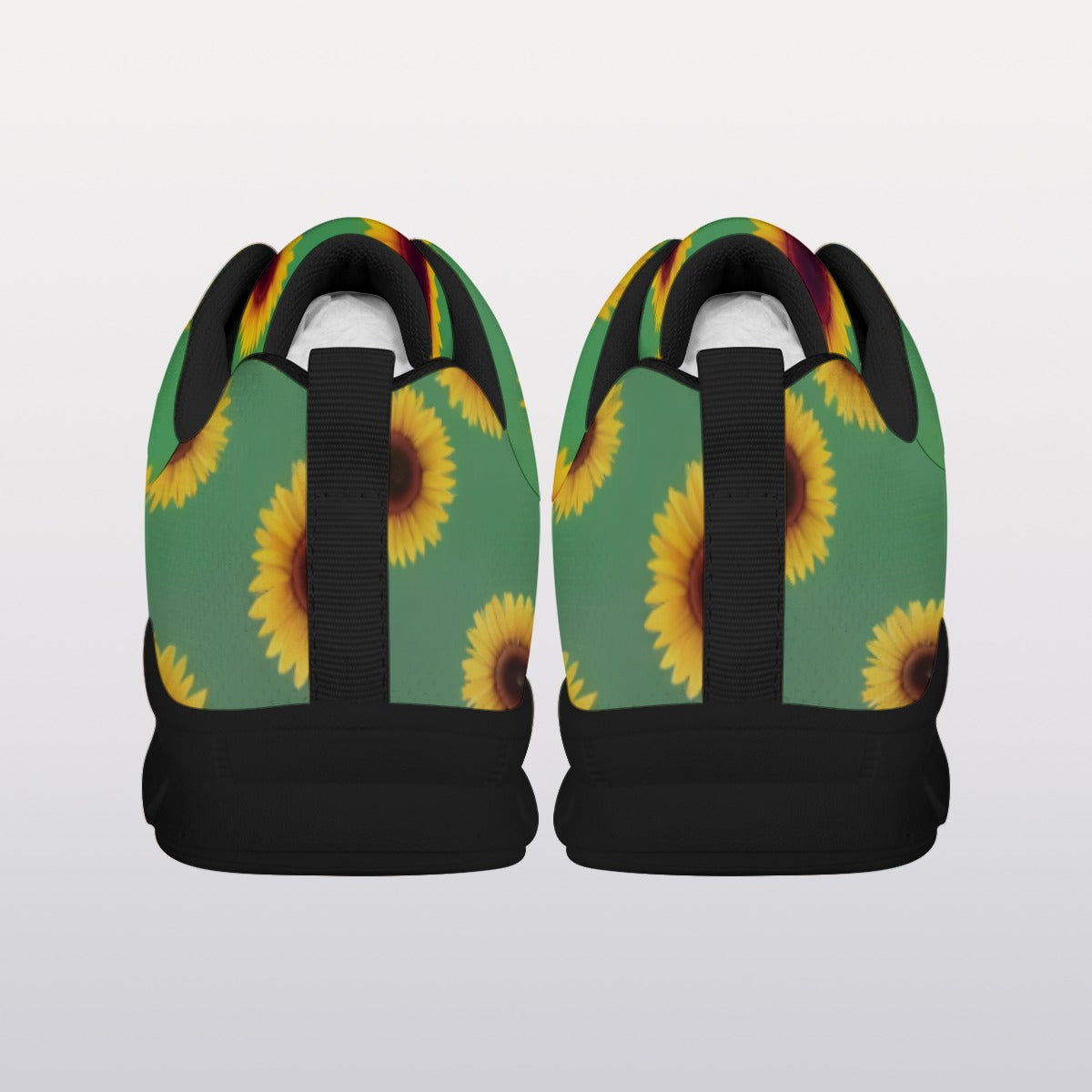 All-Over Print Men's Sports Shoes With Black Sole