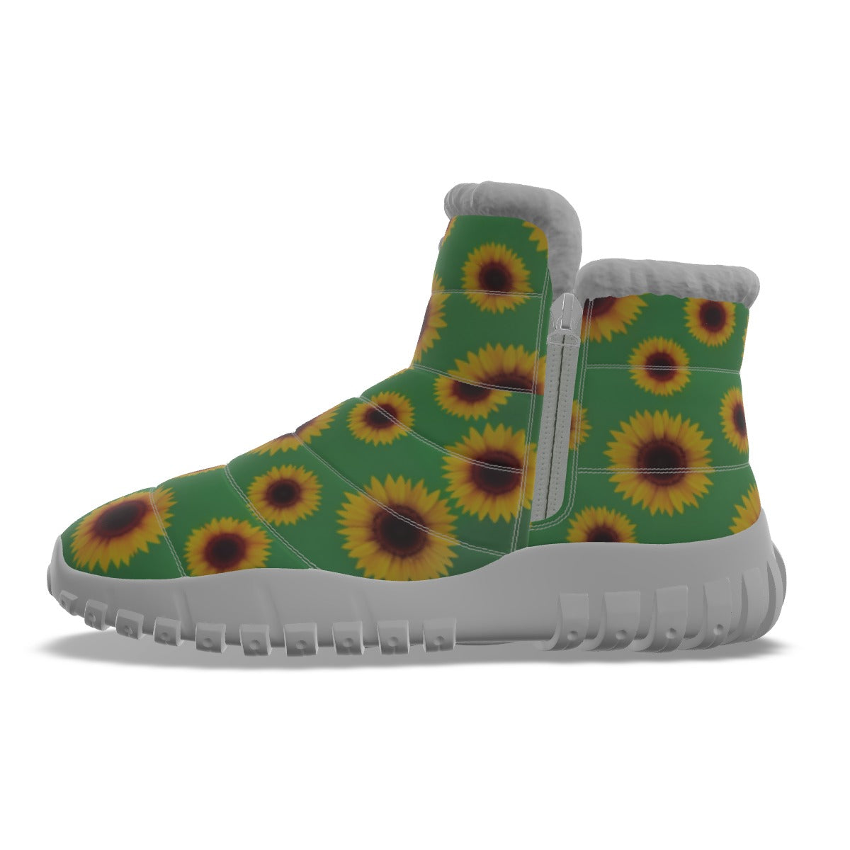 All-Over Print Women's Zip-up Snow Boots