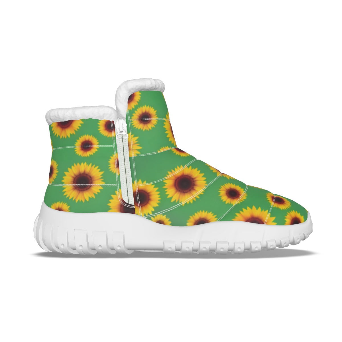 All-Over Print Women's Zip-up Snow Boots