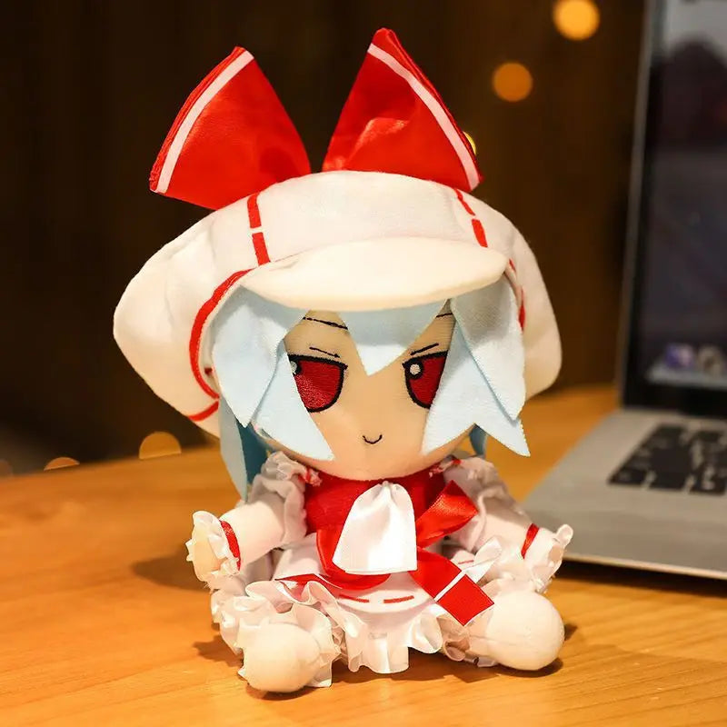 20cm Touhou Project Hakurei Reimu Kirisame Cirno Fumo Flandre Scarlet Anime Peripheral Plush Toys Japanese Daughter's Day Gifts