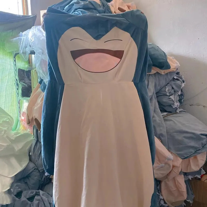 200/150cm Aoger Giant Snorlax Plush Toys Kawaii Soft Snorlax Leather Shell Plushie NO Filling Pillow Gifts For Children Pokemon