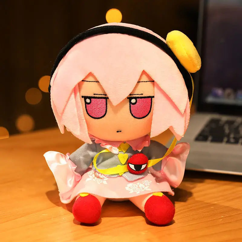 20cm Touhou Project Hakurei Reimu Kirisame Cirno Fumo Flandre Scarlet Anime Peripheral Plush Toys Japanese Daughter's Day Gifts