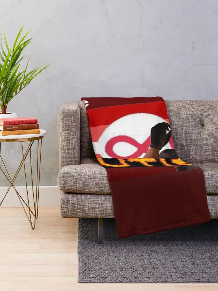 evil autism pride flag wesker Throw Blanket blankets and throws Beach Kid'S Blankets