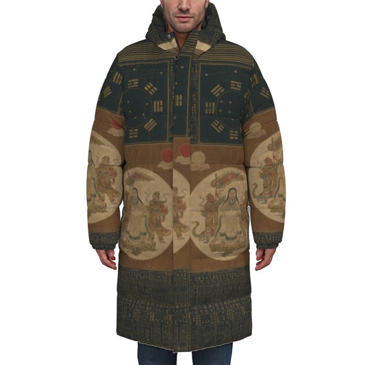 All-Over Print Unisex Long Down Jacket