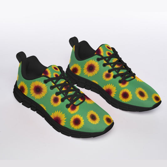 All-Over Print Men's Sports Shoes With Black Sole