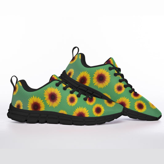 All-Over Print Men's Sports Shoes With Black Sole