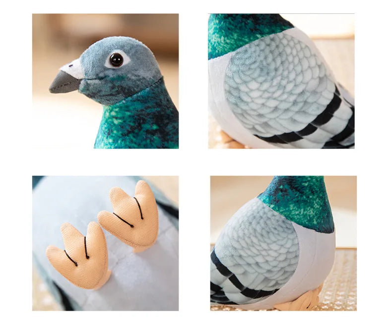 Simulation Pigeon Plush Toy Cartoon Birds Peace Dove Doll Doll Children Doll Gift Wholesale