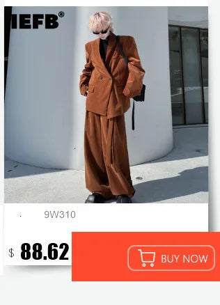 IEFB Performance Men's Overalls Turn-down Collar Long Sleeve Jumpsuit Tech Wear 2025 Spring Summer Handsome Stylish 9C7266