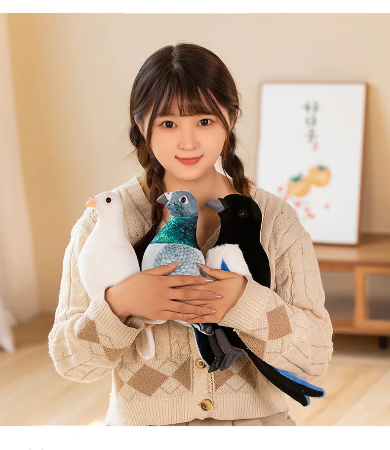 Simulation Pigeon Plush Toy Cartoon Birds Peace Dove Doll Doll Children Doll Gift Wholesale