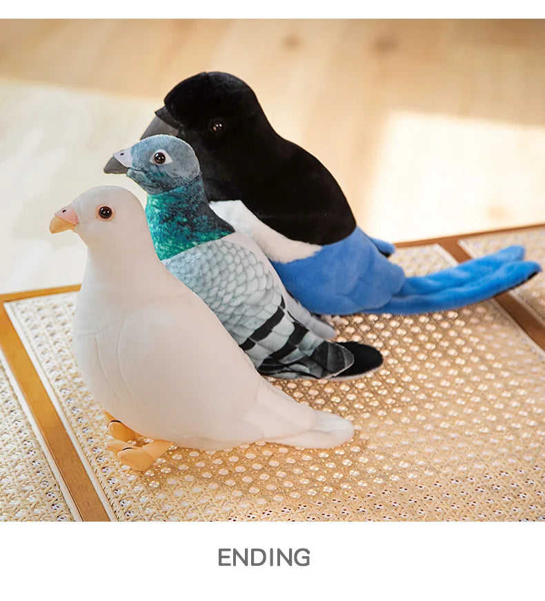 Simulation Pigeon Plush Toy Cartoon Birds Peace Dove Doll Doll Children Doll Gift Wholesale