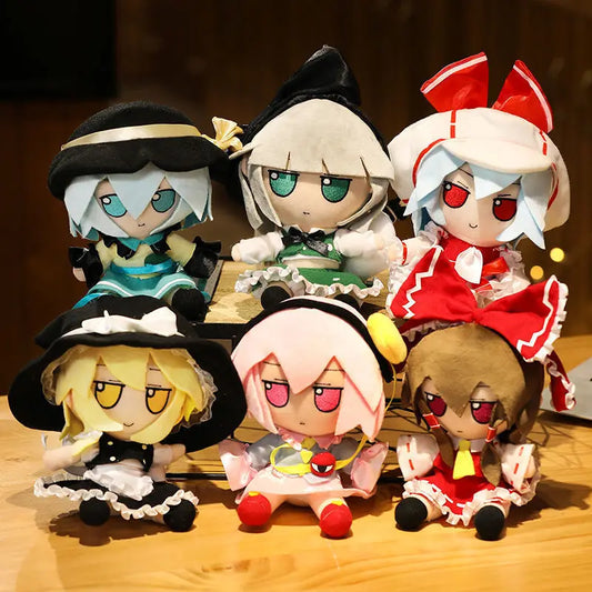 20cm Touhou Project Hakurei Reimu Kirisame Cirno Fumo Flandre Scarlet Anime Peripheral Plush Toys Japanese Daughter's Day Gifts