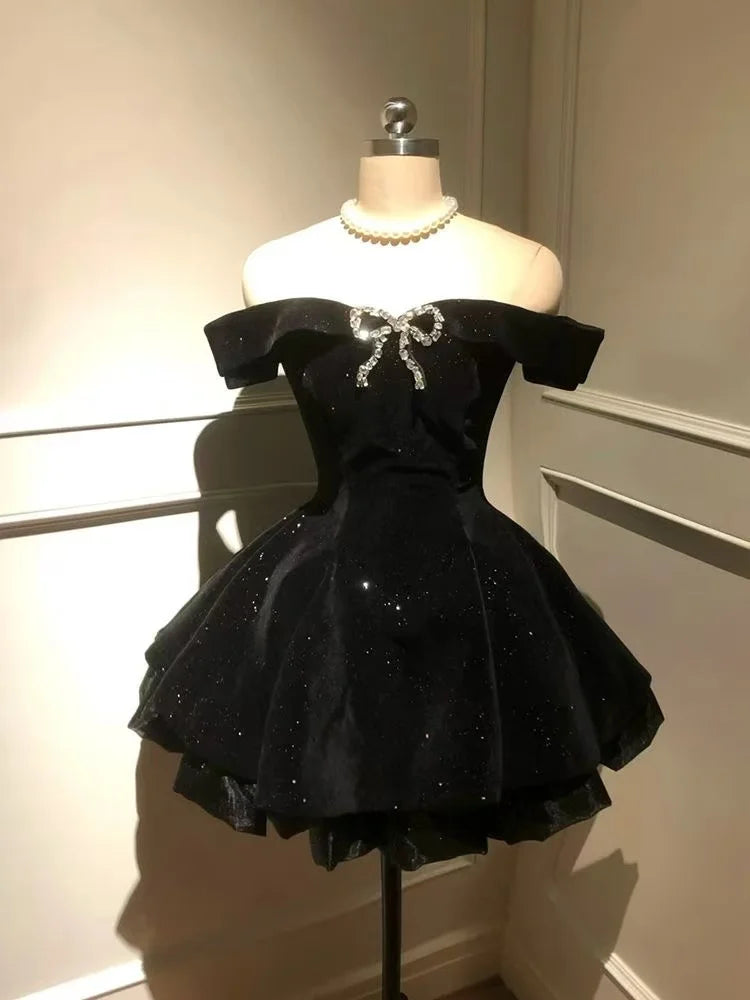 Japanese Gothic Style Striped Bow Lolita Dress Women Lace Slim Bandage Shirt Dresses Y2k Aesthetics Party Mini Dresses Design