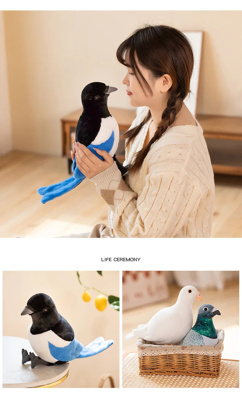 Simulation Pigeon Plush Toy Cartoon Birds Peace Dove Doll Doll Children Doll Gift Wholesale
