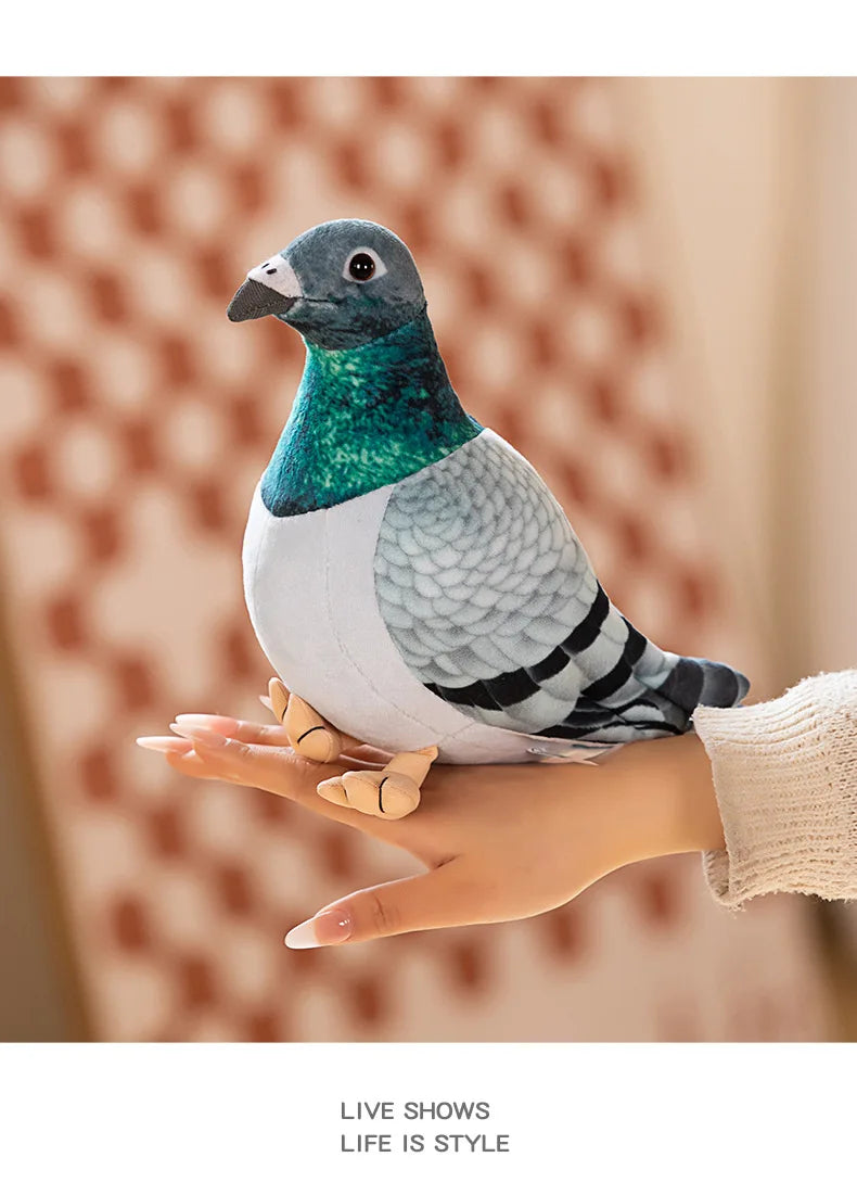 Simulation Pigeon Plush Toy Cartoon Birds Peace Dove Doll Doll Children Doll Gift Wholesale