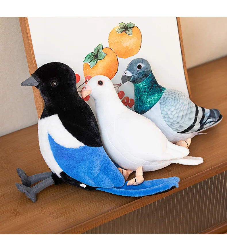 Simulation Pigeon Plush Toy Cartoon Birds Peace Dove Doll Doll Children Doll Gift Wholesale