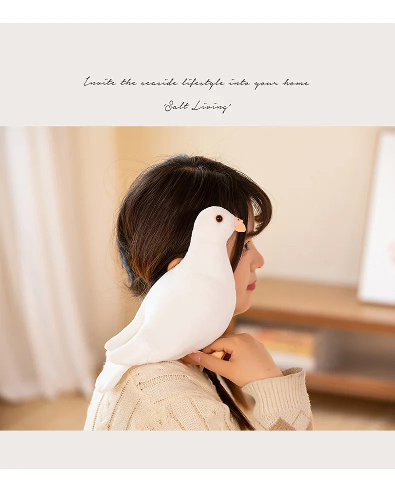 Simulation Pigeon Plush Toy Cartoon Birds Peace Dove Doll Doll Children Doll Gift Wholesale