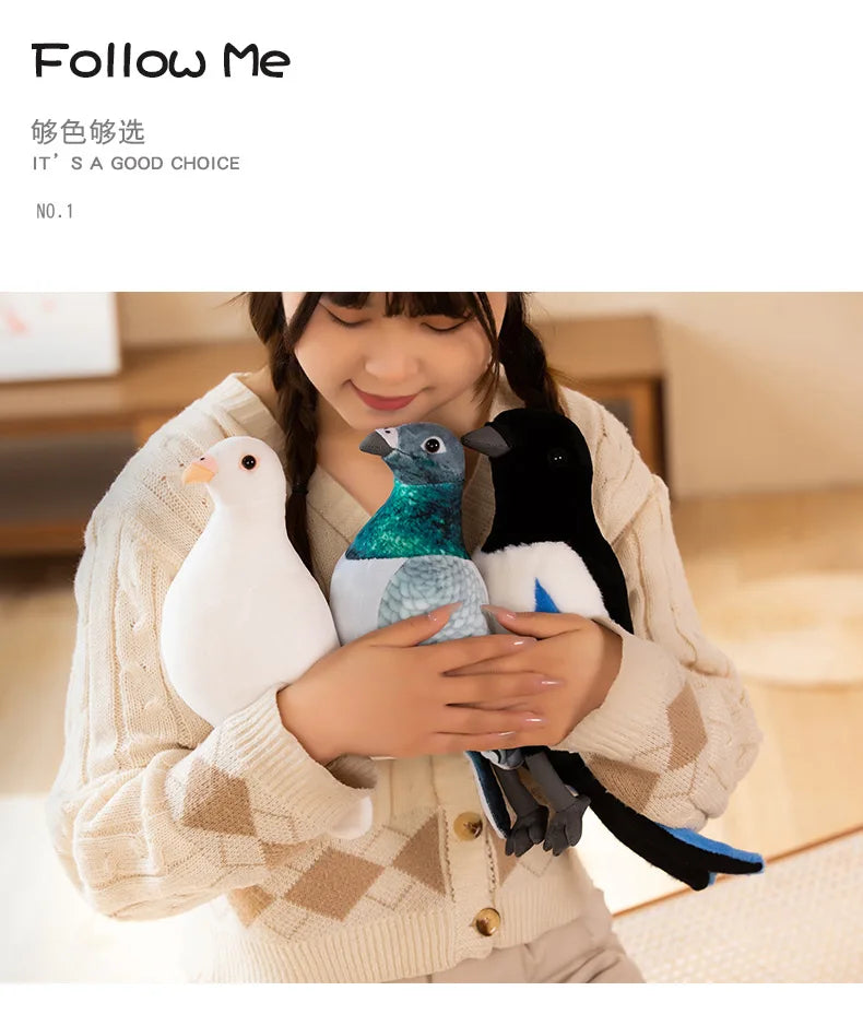 Simulation Pigeon Plush Toy Cartoon Birds Peace Dove Doll Doll Children Doll Gift Wholesale