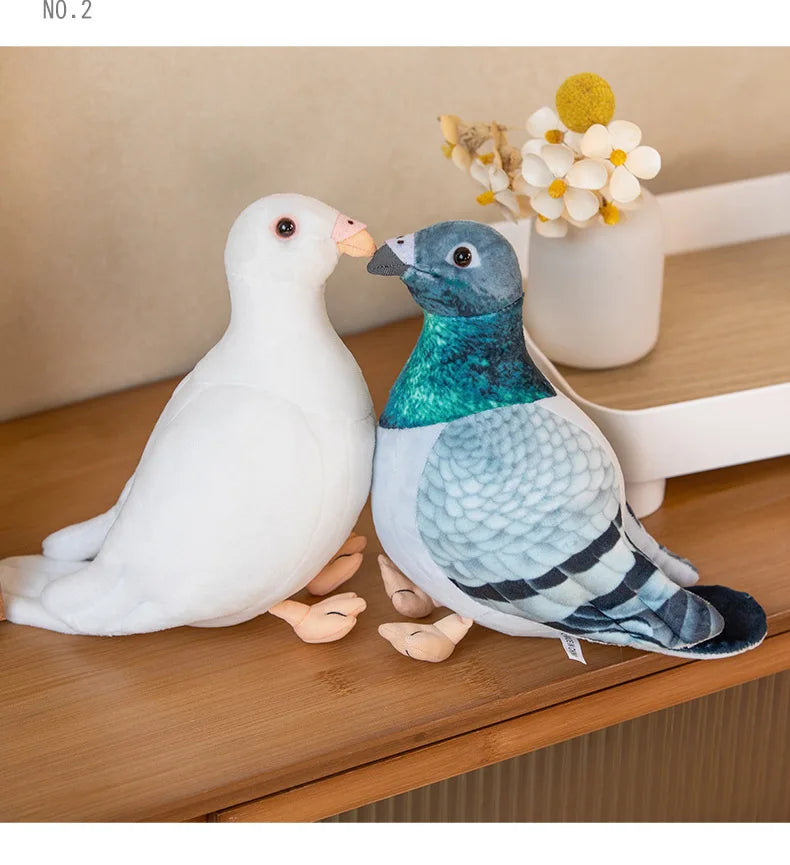 Simulation Pigeon Plush Toy Cartoon Birds Peace Dove Doll Doll Children Doll Gift Wholesale