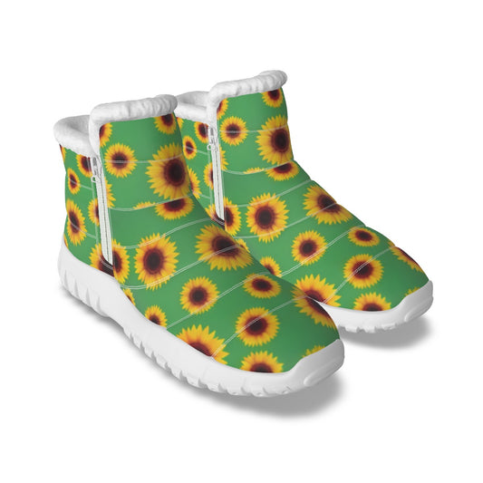 All-Over Print Women's Zip-up Snow Boots